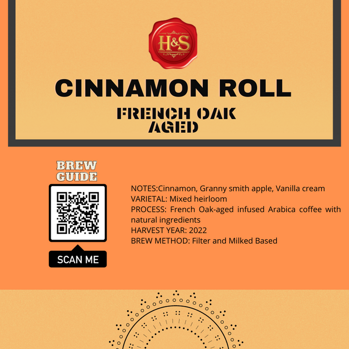 Cinnamon Roll Roasted Coffee Beans ( 250g)