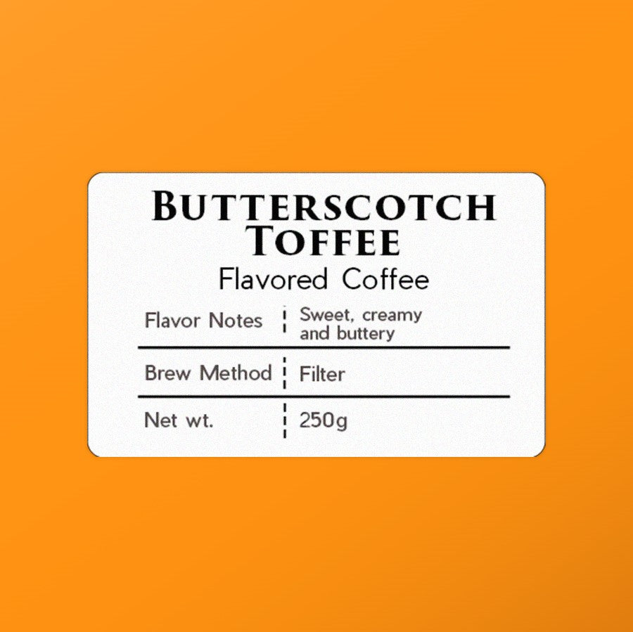 Butterscotch Toffee Flavored Coffee Grounds (250/500g) — thevault.ph