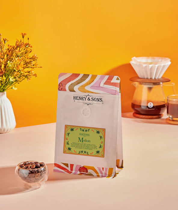 Melon-Infused Roasted Coffee Beans