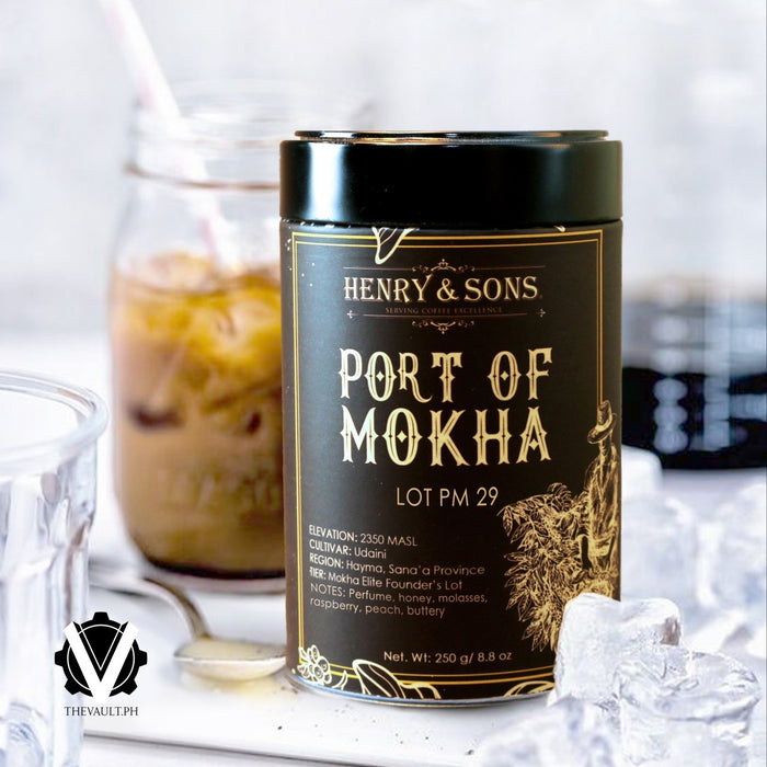 Yemen Port of Mokha Lot PM 29, Roasted Beans in can, 250 grams