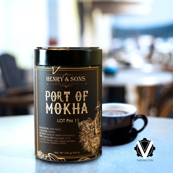 Yemen Port of Mokha Lot PM 11, Roasted Beans in can, 250 grams