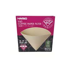 Hario V60 Paper Filter (02), Unbleached - 40 pcs