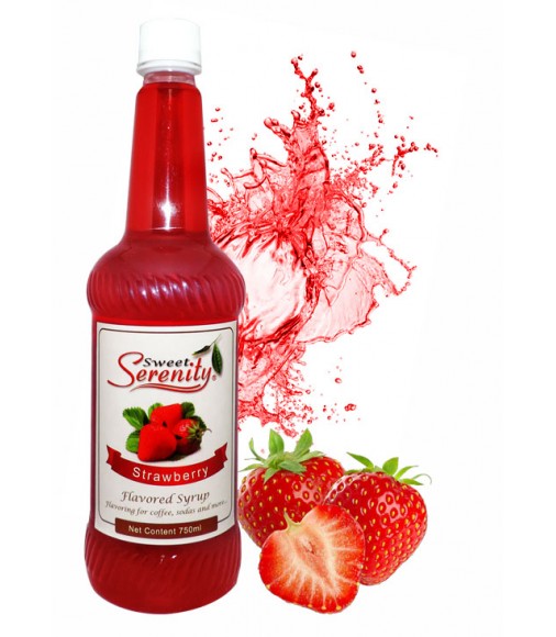 Sweet Serenity Strawberry Flavored Syrup